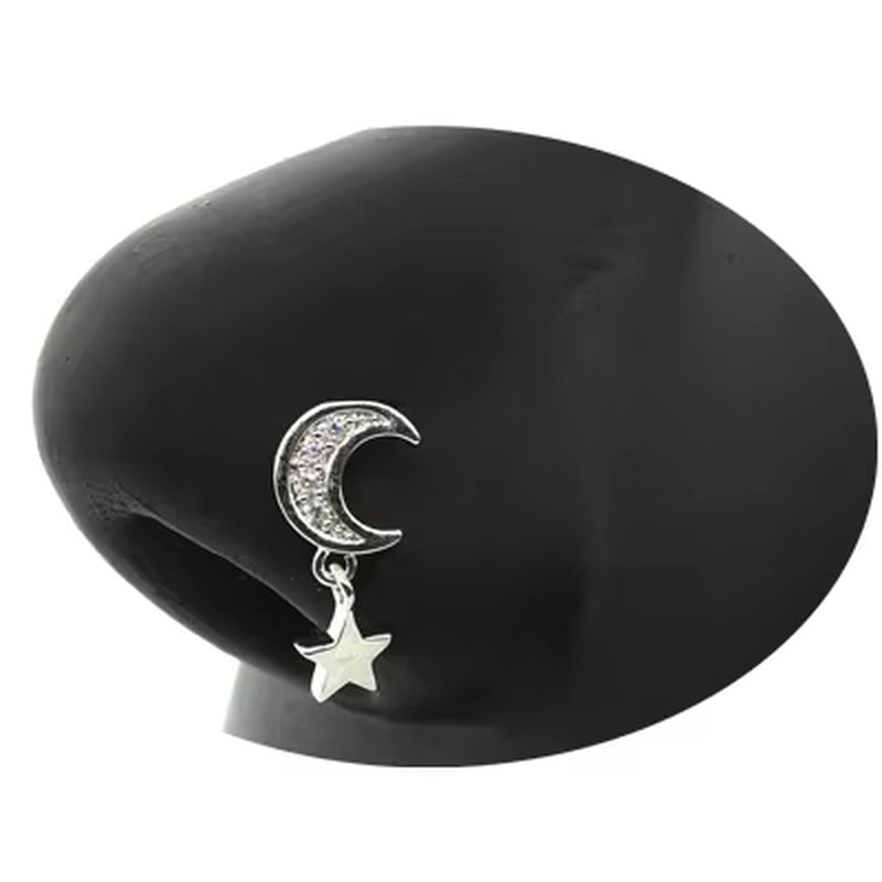 20G Surgical Steel Nose Rings for Women Cross Nose Piercing Jewelry Body Jewelry Shiny CZ Cross Dangle L Shape Nose Studs