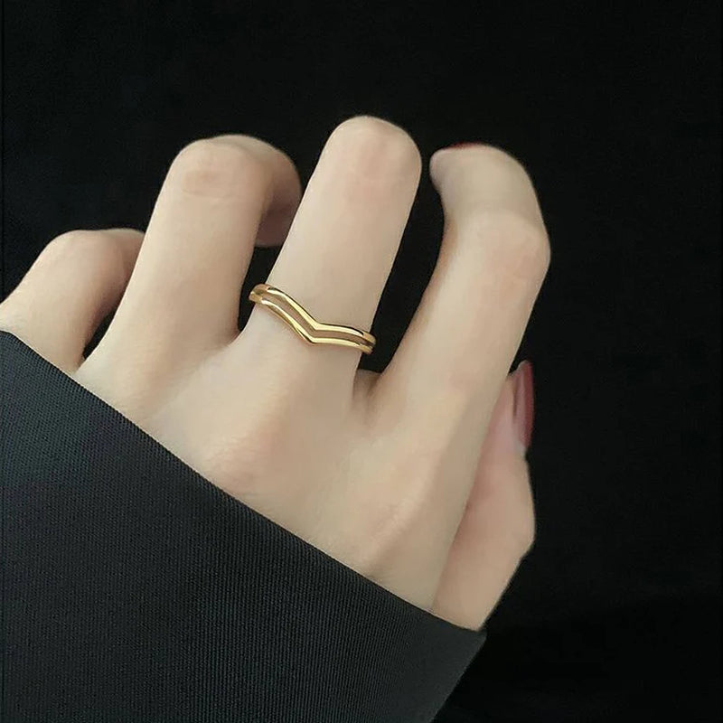 Dainty Gold Plated Stacking Rings