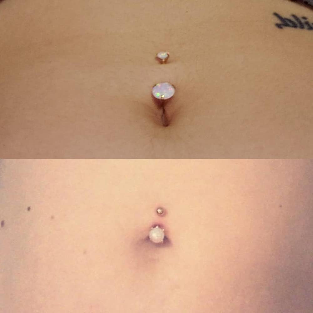 Belly Button Ring Belly Rings Surgical Steel Belly Button Ring Hypoallergenic Clicker Belly Button Ring Navel Rings for Women