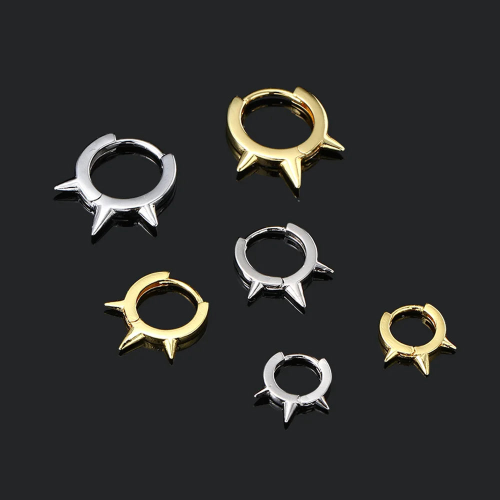 1Pc Hoop Earrings Zircon Helix Lobe Ear Cartilage Gold Color Septum Piercing Earring Tragus Rook Accessories Women Jewelry Gift