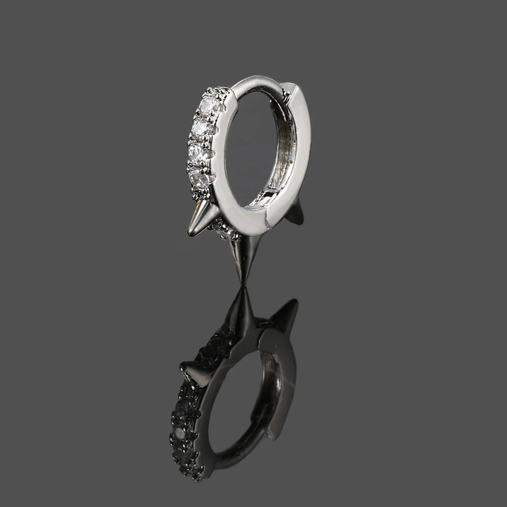 1Pc Hoop Earrings Zircon Helix Lobe Ear Cartilage Gold Color Septum Piercing Earring Tragus Rook Accessories Women Jewelry Gift