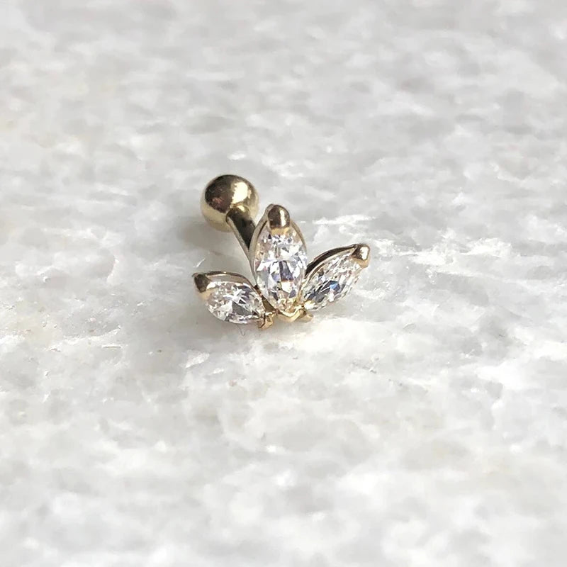 Mini Sun Moon Leaf Snowflake Crown Square Stud Earrings for Women Piercing Earrings 925 Sterling Silver Jewelry Pendientes