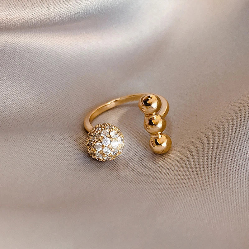 Stainless Steel Gold Color Bee Honeycomb Geometric Rings Accessories Rings for Women 2023 New Fashion Party Jewelry