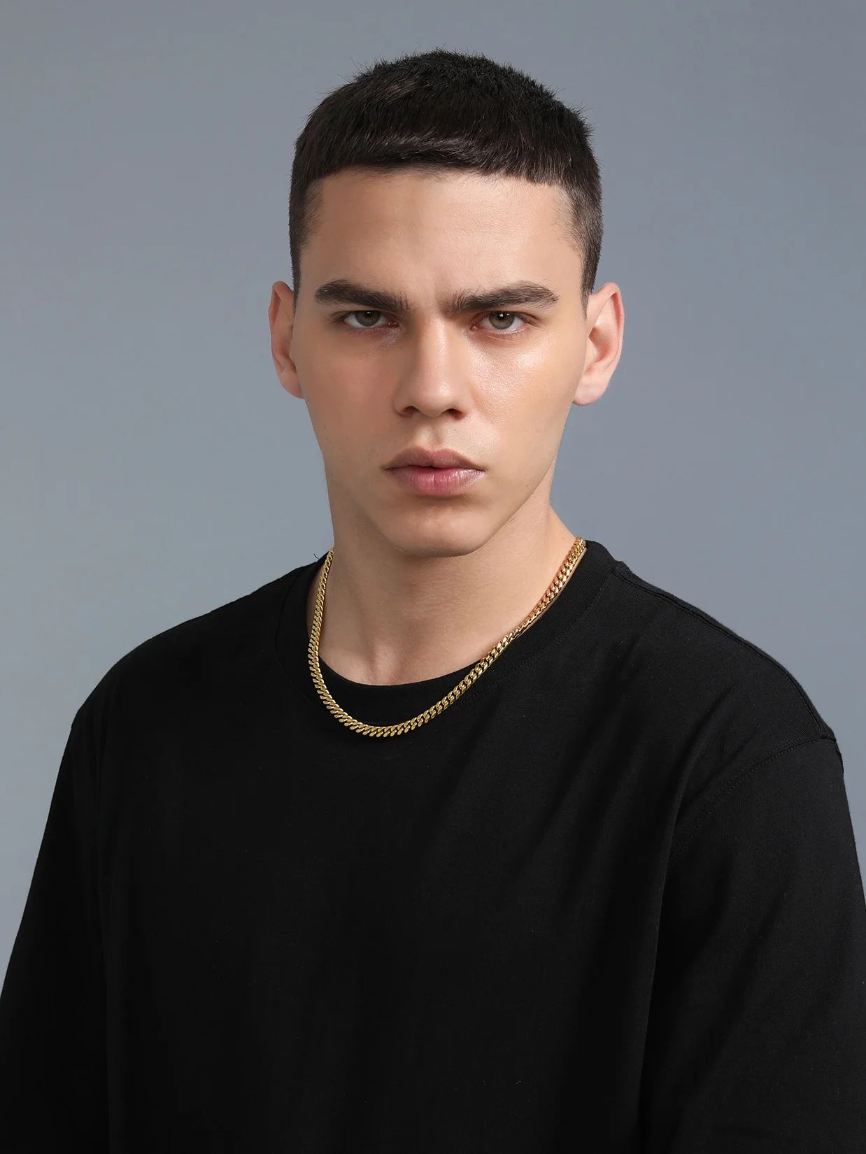 Thin Gold Chain Stainless Steel Necklace for Men 24 Inch Golden Cuban Chain Mens Gifts