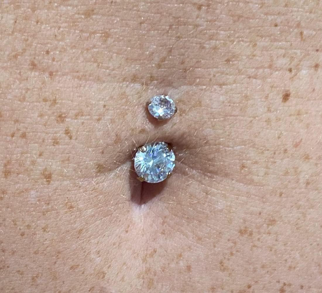 Belly Button Ring Belly Rings Surgical Steel Belly Button Ring Hypoallergenic Clicker Belly Button Ring Navel Rings for Women