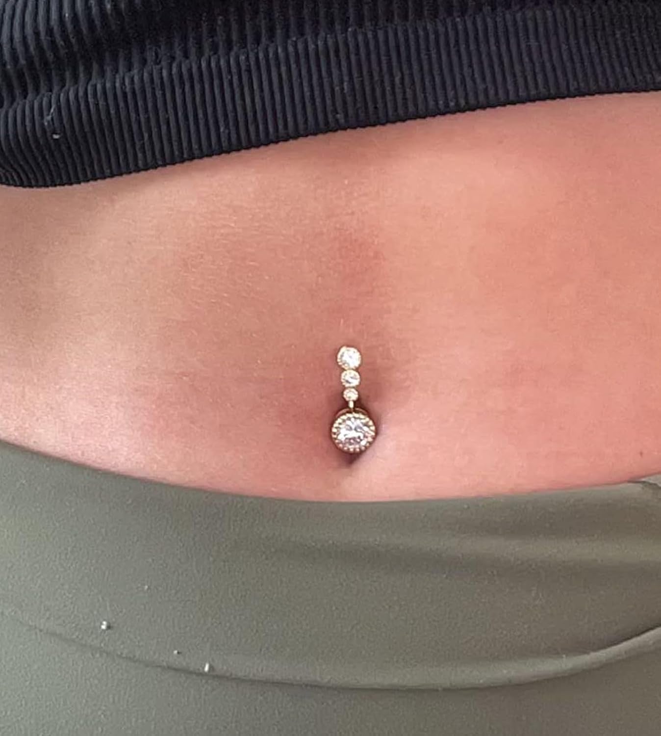 Belly Button Ring Belly Rings Surgical Steel Belly Button Ring Hypoallergenic Clicker Belly Button Ring Navel Rings for Women