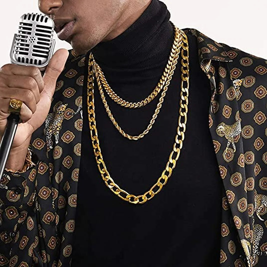 Men Rope Necklace Replacement Chain for Pendant 6Mm 20Inches 316L Stainless Steel Gold Plated